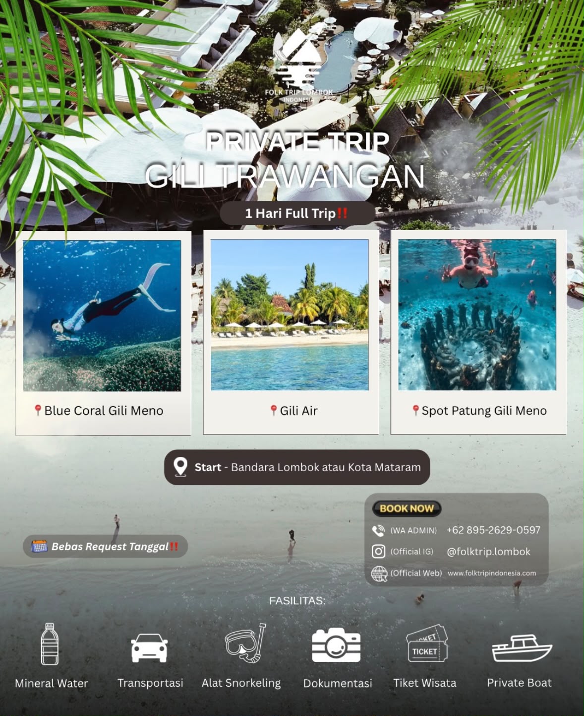 Private Trip Gili Trawangan 1 Hari